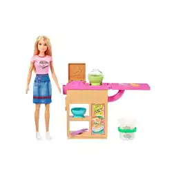 Netto Marken-Discount Mattel GHK43 - Barbie - You can be anything - Puppe, Pasta Spielset mit Zubehör und Knete Angebot