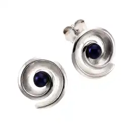 Netto Marken-Discount Zeeme Pearls Ohrringe Silber 925 rhodiniert mit 2 schwarzen Perlen Angebot
