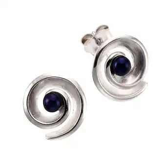 Netto Marken-Discount Zeeme Pearls Ohrringe Silber 925 rhodiniert mit 2 schwarzen Perlen Angebot