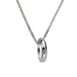 Netto Marken-Discount Zeeme for Kids Halskette 925 Silber Taufring mit Diamant 0,01ct Angebot