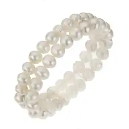 Netto Marken-Discount Zeeme Pearls Armband Süßwasserzuchtperlen weiß 8mm zweireihig Angebot