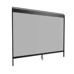 Netto Marken-Discount Juskys Seitenwand für Lamellendach Tahiti - Rollo 4 m - Aluminium & Stoff - Zubehör Anthrazit Angebot