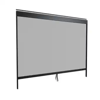Netto Marken-Discount Juskys Seitenwand für Lamellendach Tahiti - Rollo 4 m - Aluminium & Stoff - Zubehör Anthrazit Angebot