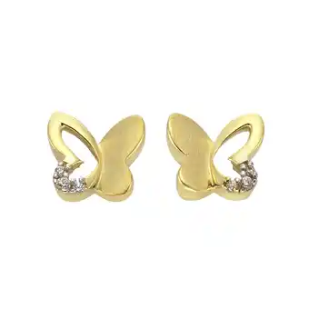 Netto Marken-Discount Zeeme for Kids Ohrringe 333 Gold zweifarbig Schmetterling Angebot