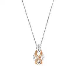 Netto Marken-Discount Zeeme Silber Halskette Silber 925 zweifarbig mit Unendlichkeits-Motiv Angebot