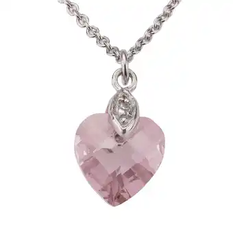 Netto Marken-Discount Zeeme for Kids Anhänger mit Kette 925/- Sterling Silber Zirkonia pink Angebot