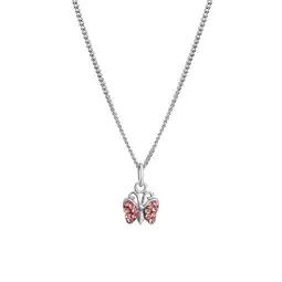 Netto Marken-Discount Zeeme for Kids Halskette 925 Sterling Silber Kristall pink Angebot