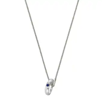 Netto Marken-Discount Zeeme for Kids Halskette 925 Silber Taufring mit Safir blau Angebot