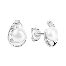 Netto Marken-Discount Zeeme Pearls Ohrringe Silber 925 rhodiniert Perle weiß 6,5-7mm Zirkonia Angebot