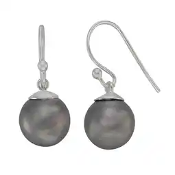 Netto Marken-Discount Zeeme Pearls Ohrringe Silber 925 mit 2 grauen Perlen 10mm Angebot