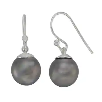 Netto Marken-Discount Zeeme Pearls Ohrringe Silber 925 mit 2 grauen Perlen 10mm Angebot