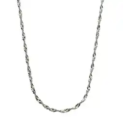 Netto Marken-Discount Zeeme Basic Halskette Silber 925 Singapurkette 45cm lang Angebot