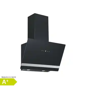 Netto Marken-Discount PKM S21-60ABTH Dunstabzugshaube schwarz Kopffreihaube 60cm Schräghaube Angebot