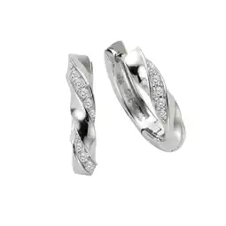 Netto Marken-Discount Zeeme Silber Ohrringe Silber 925 Zirkonia weiß Angebot