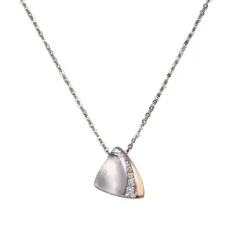 Netto Marken-Discount Zeeme Silber Halskette Silber 925 zweifarbig mit Zirkonia weiß Angebot