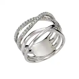 Netto Marken-Discount Zeeme Silber Ring 925 Silber rhodiniert Zirkonia weiß Angebot