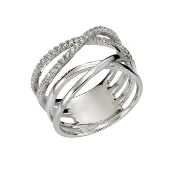 Netto Marken-Discount Zeeme Silber Ring 925 Silber rhodiniert Zirkonia weiß Angebot