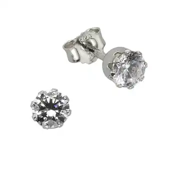 Netto Marken-Discount Zeeme Basic Ohrstecker Silber 925 Zirkonia weiß Angebot