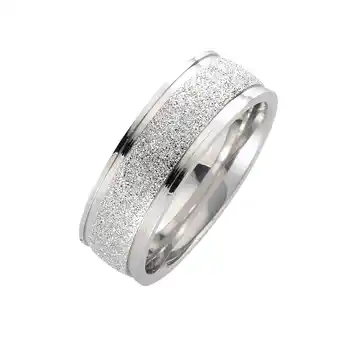 Netto Marken-Discount Zeeme Stainless Steel Ring Edelstahl gesandet glanz Angebot