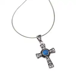 Netto Marken-Discount Zeeme Gemstones Anhänger mit Kette 925/- Sterling Silber oxidiert Türkis Angebot