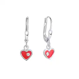 Netto Marken-Discount Zeeme for Kids Ohrringe 925 Sterling Silber Lack pink Angebot