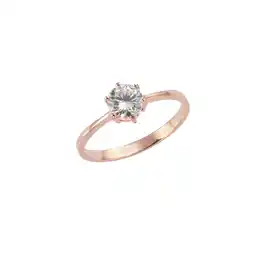 Netto Marken-Discount Zeeme Silber Ring 925/- Sterling Silber rotvergoldet Zirkonia Angebot