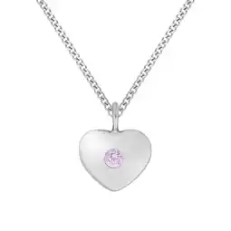Netto Marken-Discount Zeeme for Kids Halskette Silber 925 Herz-Motiv Zirkonia pink Angebot