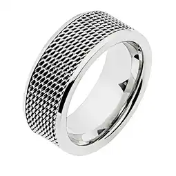 Netto Marken-Discount Zeeme Stainless Steel Ring Edelstahl glanz Angebot