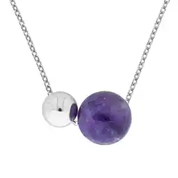 Netto Marken-Discount Zeeme Gemstones Collier 925 Silber Amethyst Angebot