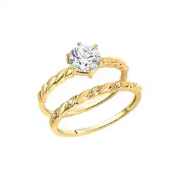 Netto Marken-Discount Zeeme Silber Ring Silber 925 vergoldet mit Zirkonia weiß Angebot