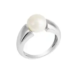 Netto Marken-Discount Zeeme Pearls Ring Silber 925 rhodiniert mit einer weißen Perle 10-10,5mm Angebot