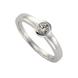 Netto Marken-Discount Zeeme Silber Ring Silber 925 rhodiniert mit Zirkonia weiß Angebot