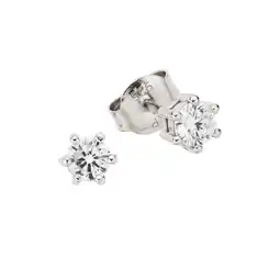 Netto Marken-Discount Zeeme Silber Ohrringe Silber 925 rhodiniert mit weißen Zirkonia-Steinen Angebot