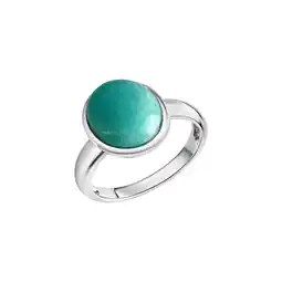 Netto Marken-Discount Zeeme Gemstones Ring Silber 925 rhodiniert mit echtem Amazonit Angebot