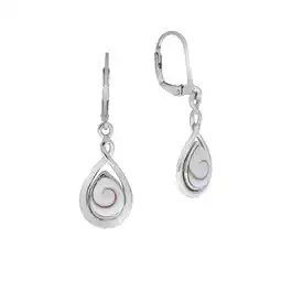 Netto Marken-Discount Zeeme Pearls Ohrringe Silber 925 rhodiniert mit weißer Muschel 35mm lang Angebot