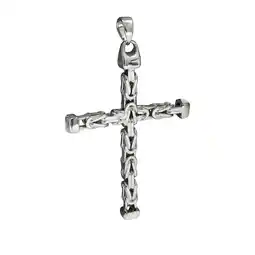 Netto Marken-Discount Zeeme Basic Anhänger Silber 925 Kreuz-Motiv Königskette poliert 75mm Angebot