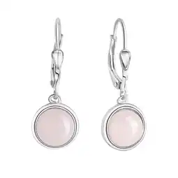 Netto Marken-Discount Zeeme Gemstones Ohrringe Silber 925 mitechtem Rosenquarz Angebot