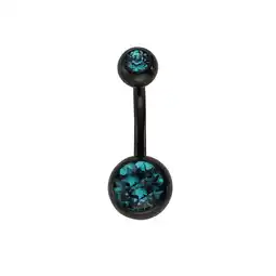Netto Marken-Discount Zeeme Body Jewelry Piercing 316L Chirurgenstahl schwarz Kristall blau Angebot