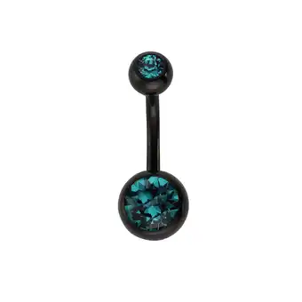 Netto Marken-Discount Zeeme Body Jewelry Piercing 316L Chirurgenstahl schwarz Kristall blau Angebot