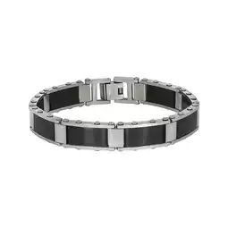 Netto Marken-Discount Zeeme Stainless Steel Armband Edelstahl poliert matt zweifarbig Angebot