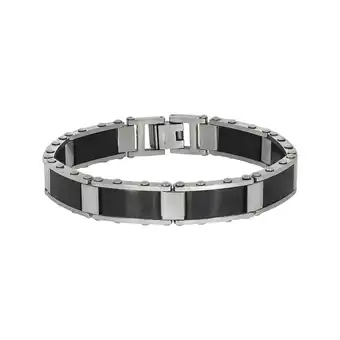 Netto Marken-Discount Zeeme Stainless Steel Armband Edelstahl poliert matt zweifarbig Angebot