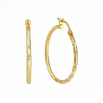 Netto Marken-Discount Zeeme Basic Ohrringe Silber 925 vergoldet diamantiert 30mm Durchmesser Angebot