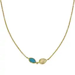 Netto Marken-Discount Zeeme Gemstones Hals-Kette 925 Sterling Silber vergoldet Angebot