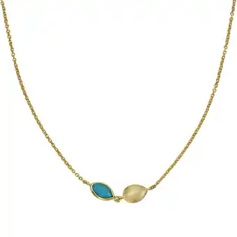 Netto Marken-Discount Zeeme Gemstones Hals-Kette 925 Sterling Silber vergoldet Angebot
