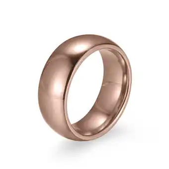 Netto Marken-Discount Zeeme Stainless Steel Ring Edelstahl rosé-vergoldet 8mm breit Angebot