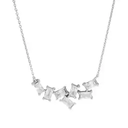 Netto Marken-Discount Zeeme Silber Collier 925 Silber rhodiniert Zirkonia Angebot