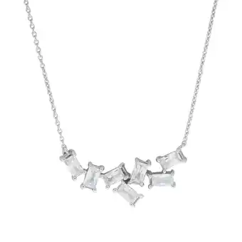 Netto Marken-Discount Zeeme Silber Collier 925 Silber rhodiniert Zirkonia Angebot
