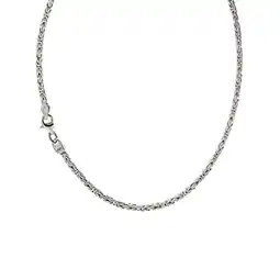 Netto Marken-Discount Zeeme Basic Halskette Silber 925 poliert Königskette 2,2mm breit Angebot