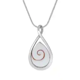 Netto Marken-Discount Zeeme Pearls Halskette Silber 925 rhodiniert 42+5cm lang mit weißer Muschel Angebot