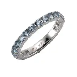 Netto Marken-Discount Zeeme Gemstones Ring Silber 925 rhodiniert mit 24x Blautopas (beh.) Angebot